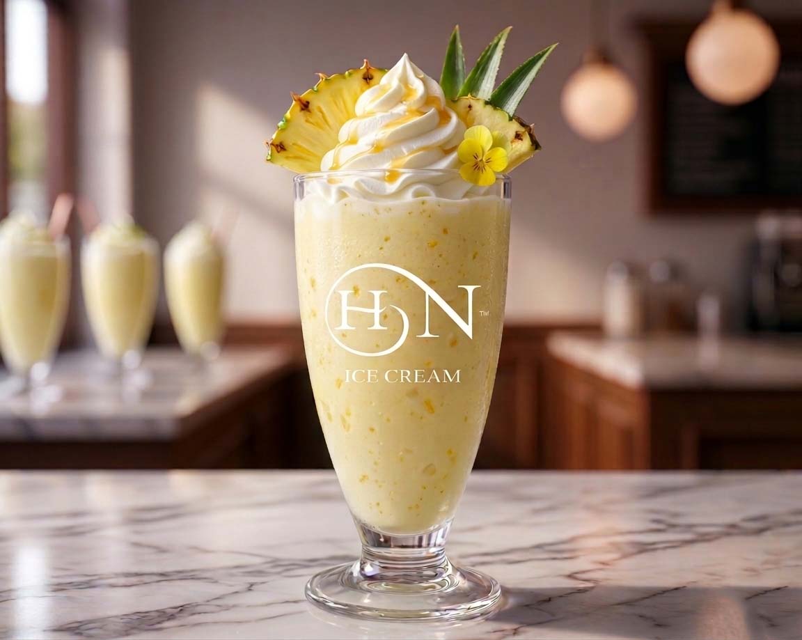 Pineapple Ice Cream Shakes